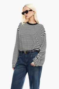 Striped Long Sleeve Shirt - Piano