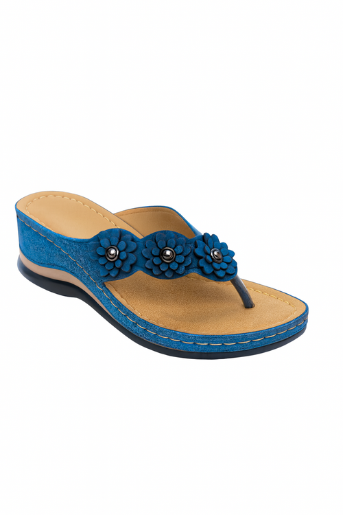 Alara Wedge Sandals - Blue