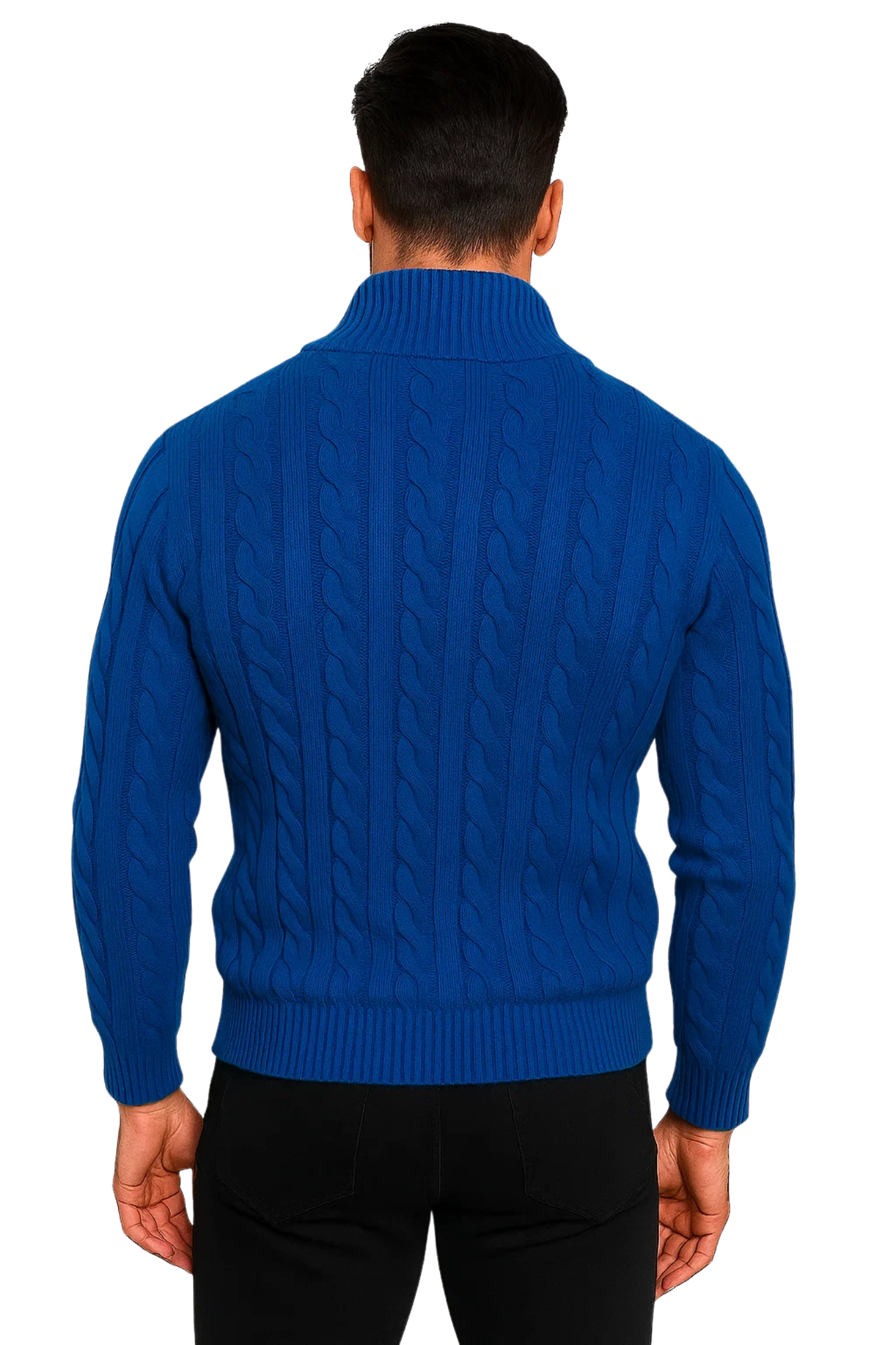 HARBOUR HALF-ZIP JUMPER - BLUE