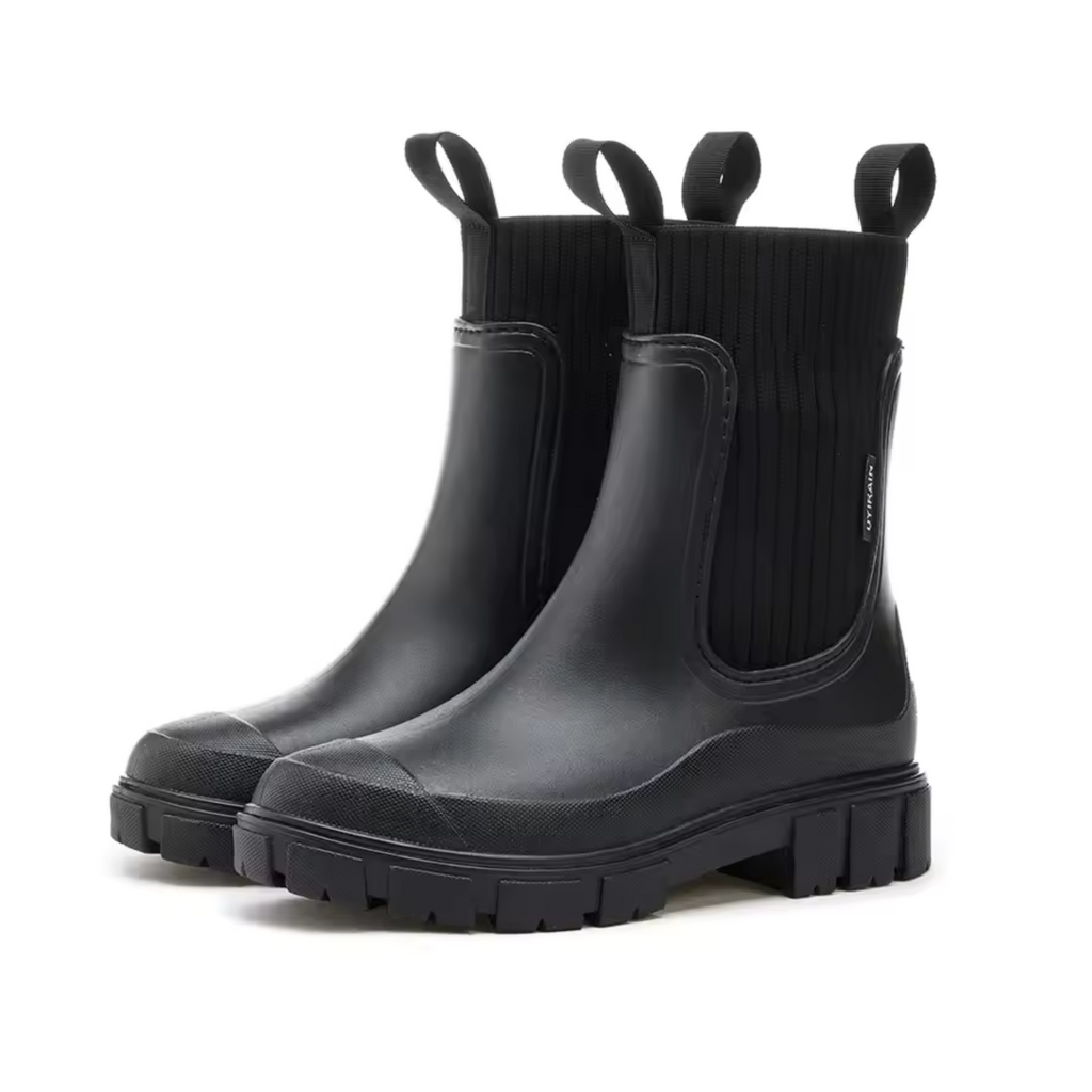 ALVA WATERPROOF RAIN BOOT - JET BLACK