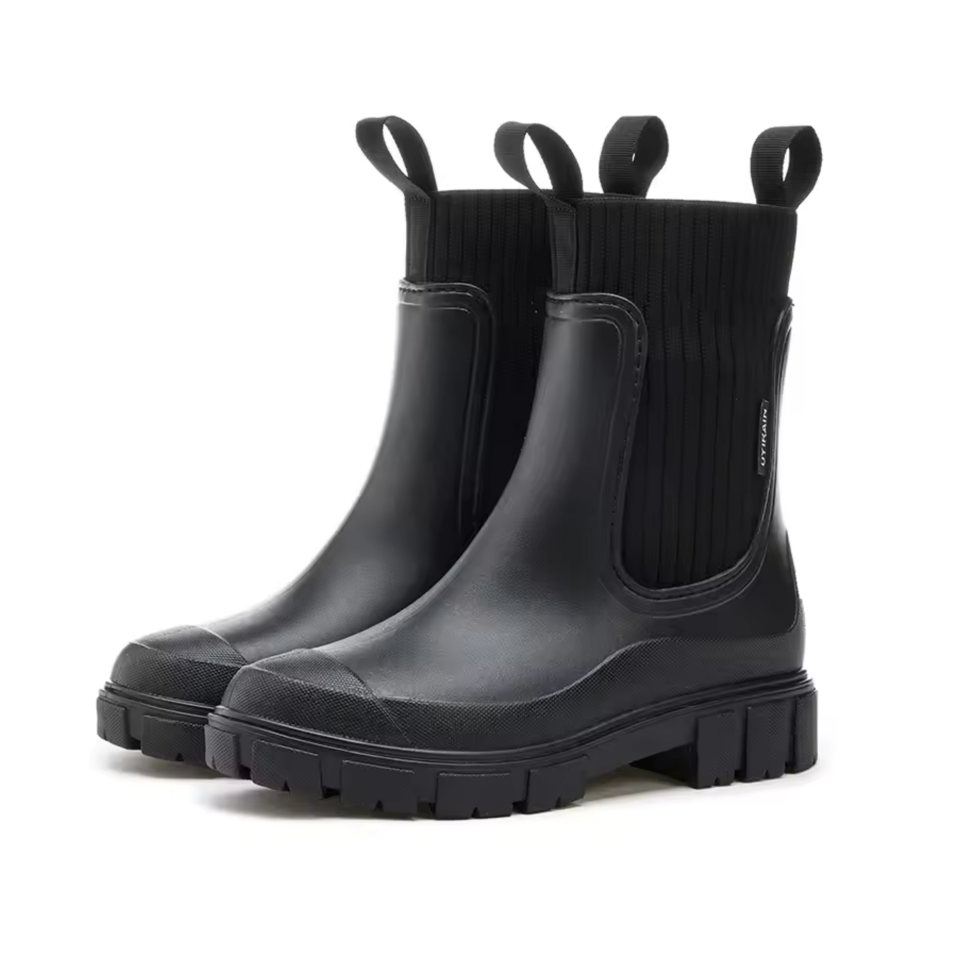 ALVA WATERPROOF RAIN BOOT - JET BLACK
