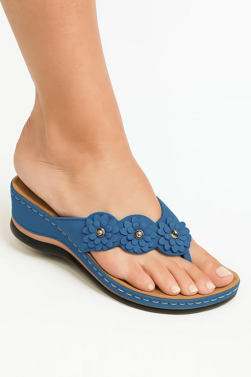 Alara Wedge Sandals - Blue