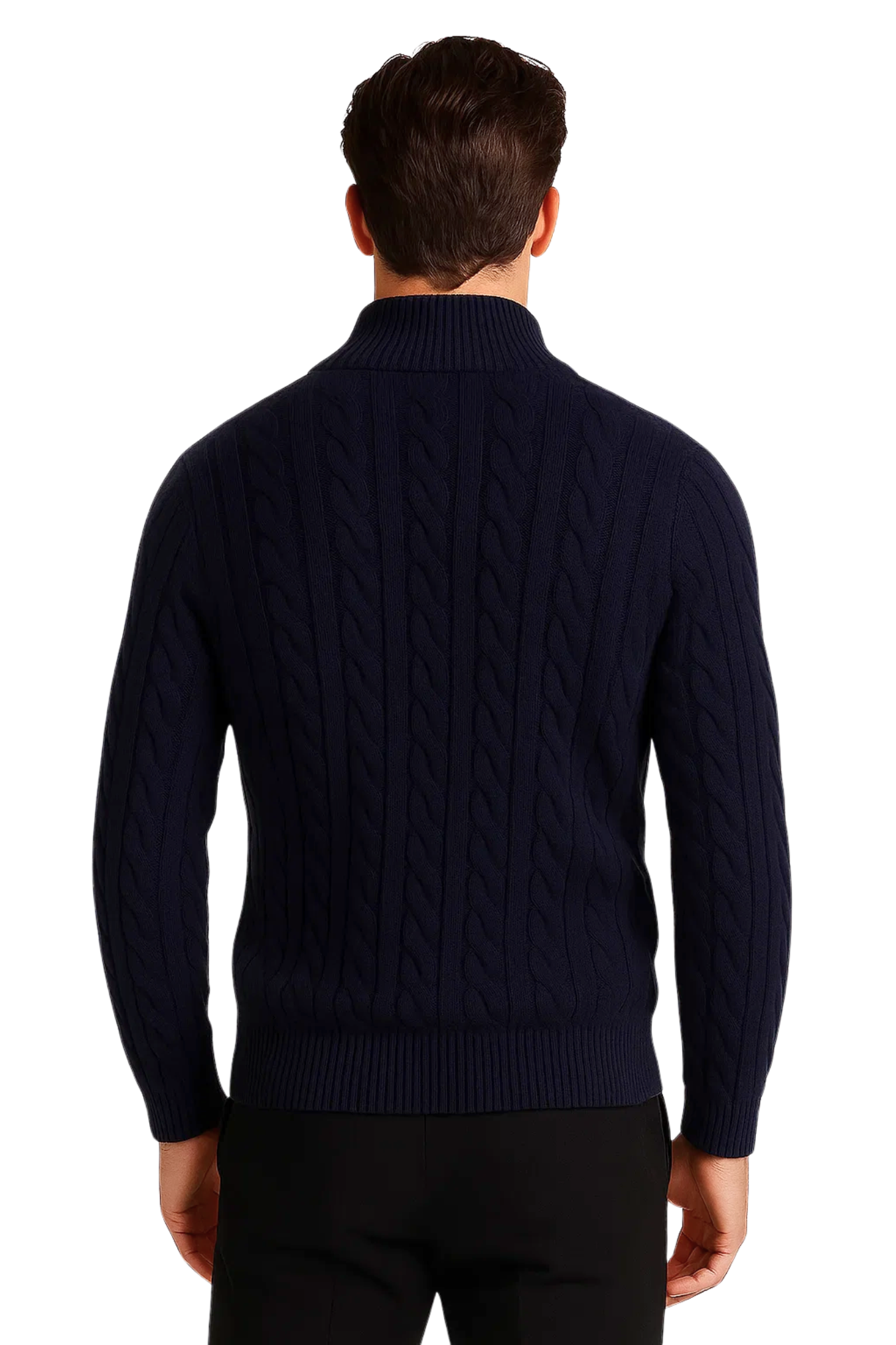 HARBOUR HALF-ZIP JUMPER - NAVY