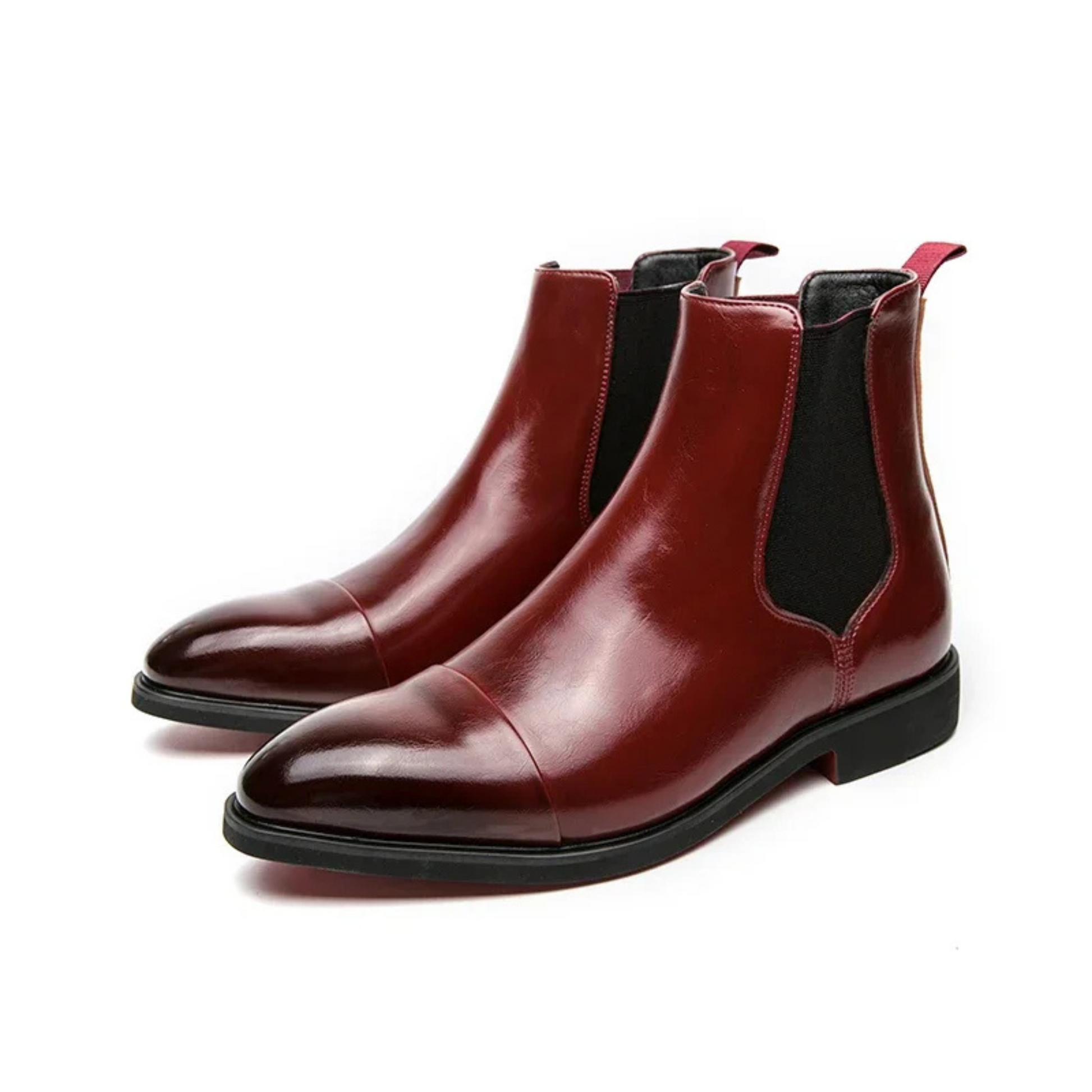 HARRINGTON CHELSEA BOOTS - ROUGE