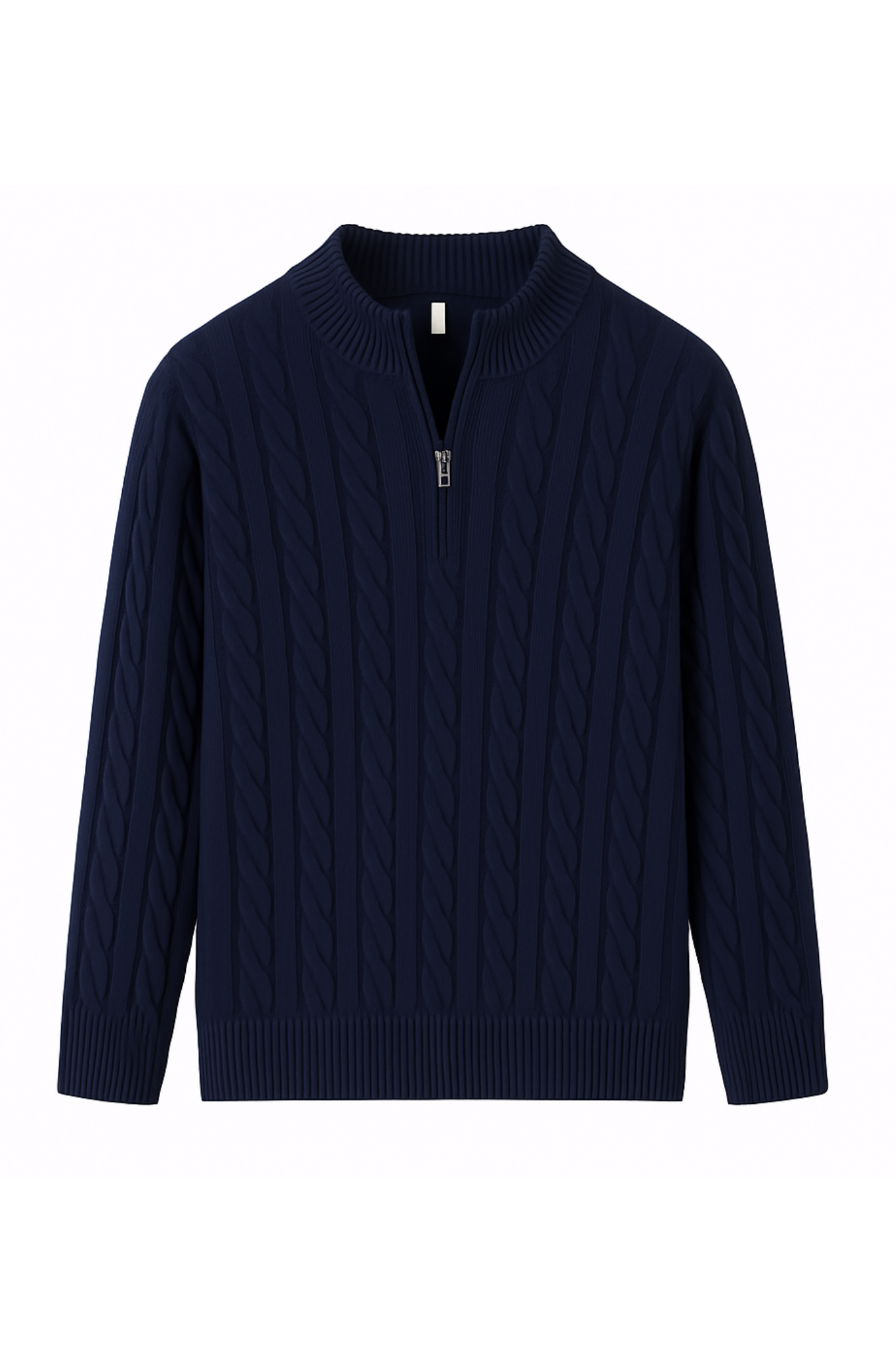 HARBOUR HALF-ZIP JUMPER - NAVY