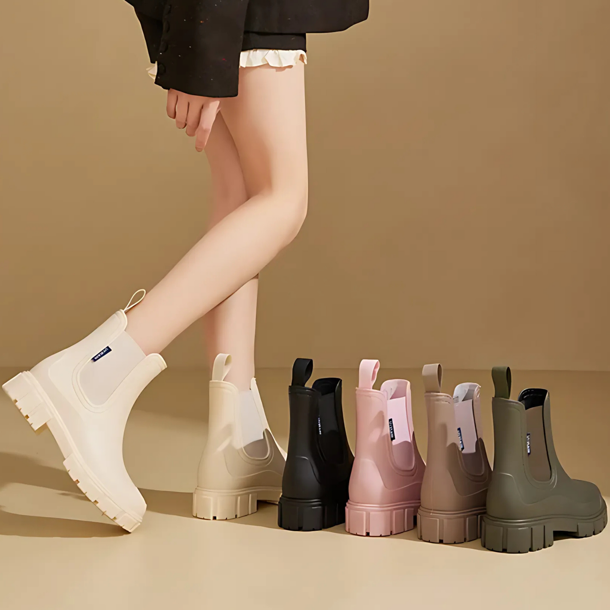 LUMA WATERPROOF RAIN BOOT - JET BLACK