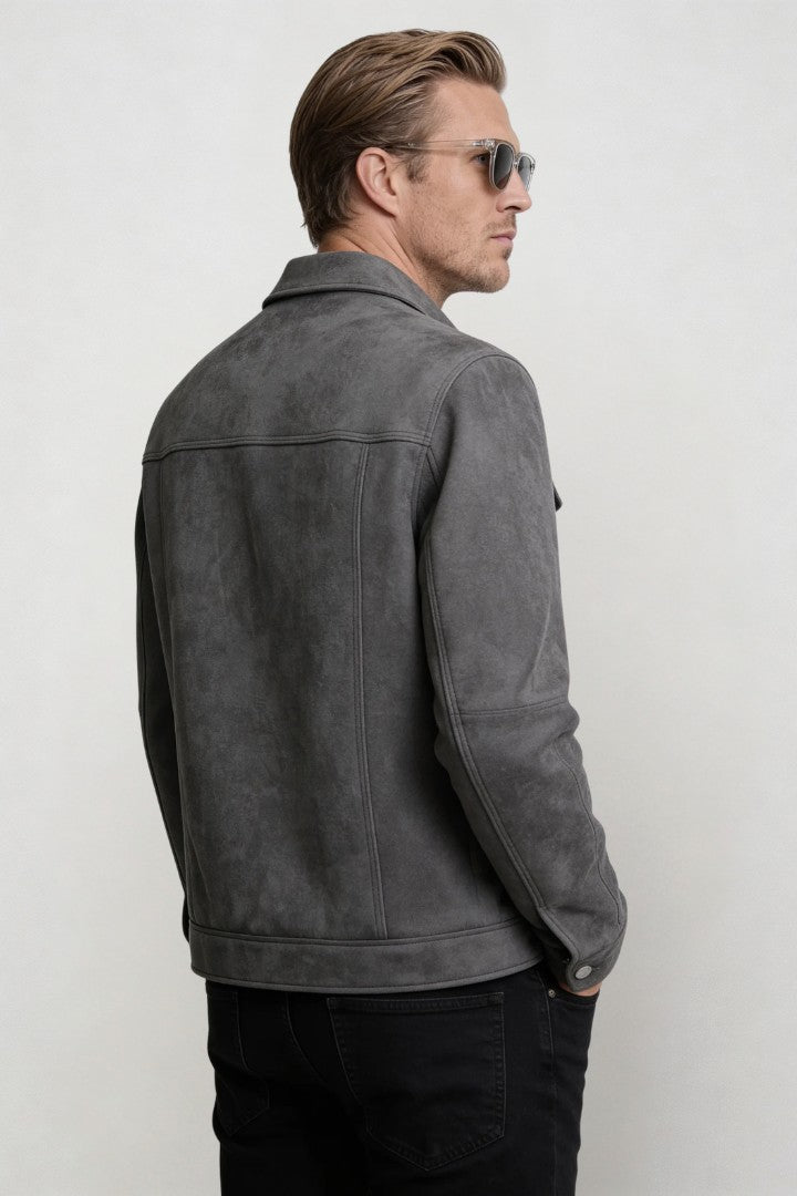 Alessio Trucker Jacket - Gray