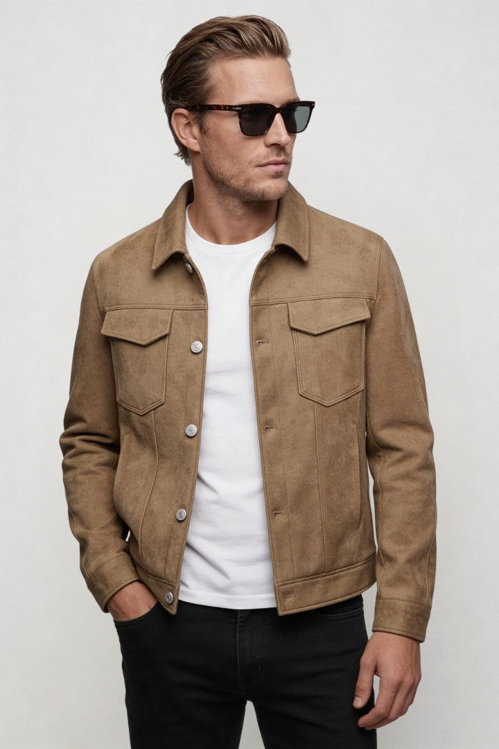Alessio Trucker Jacket - Sand