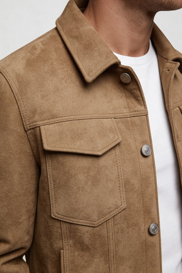Alessio Trucker Jacket - Sand