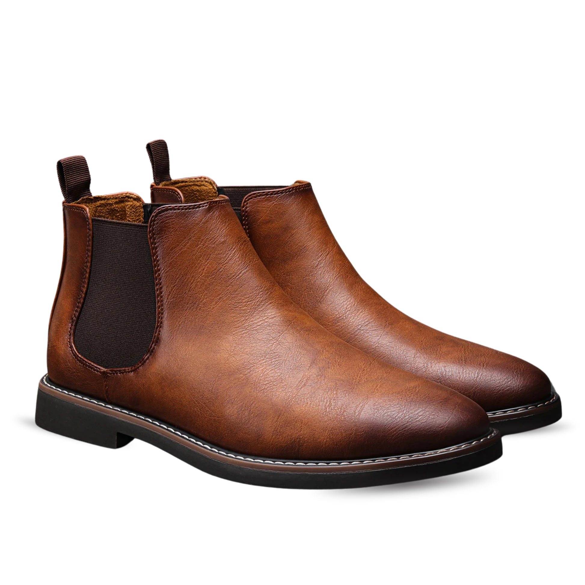 VALEMONT CHELSEA BOOTS - CHESTNUT