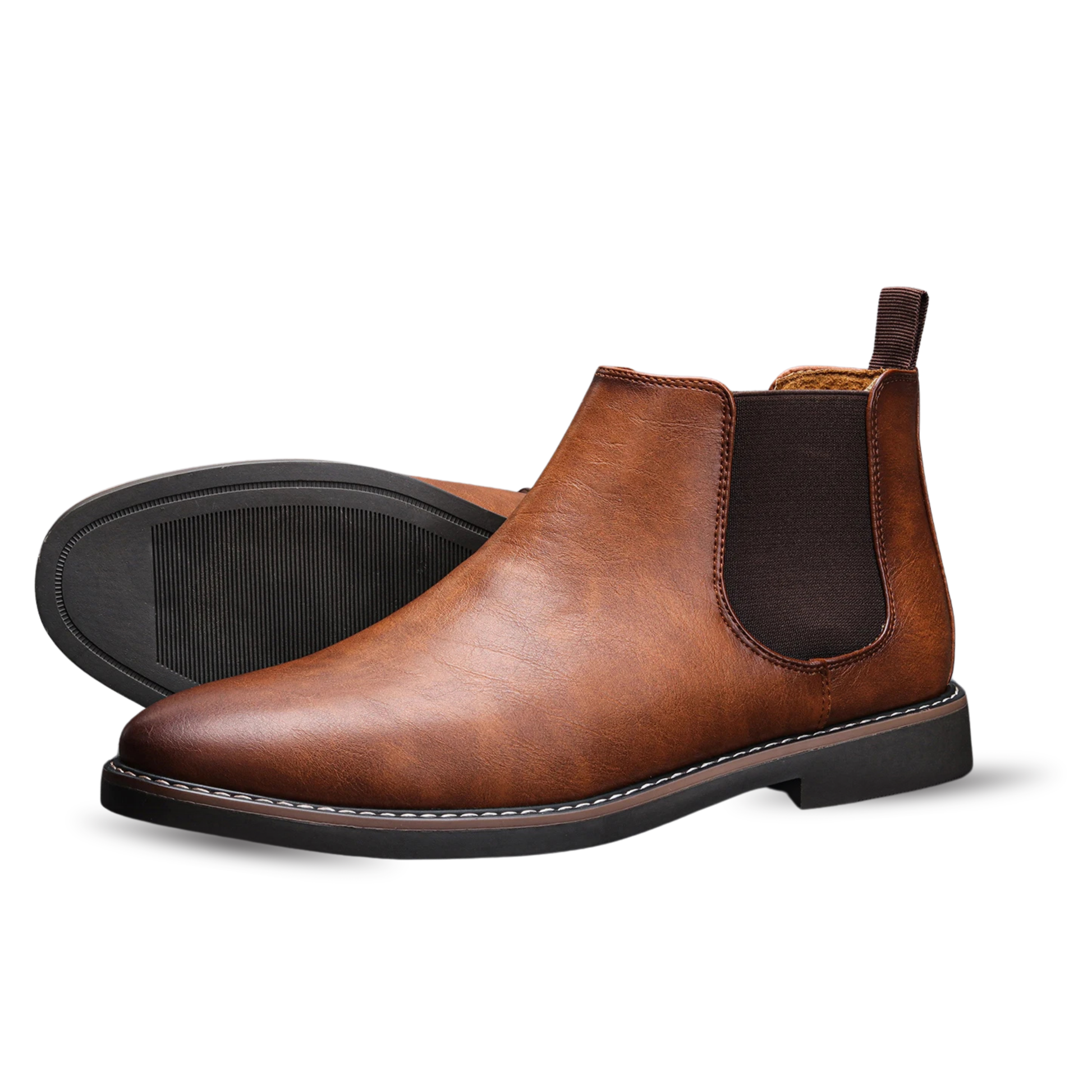 VALEMONT CHELSEA BOOTS - CHESTNUT
