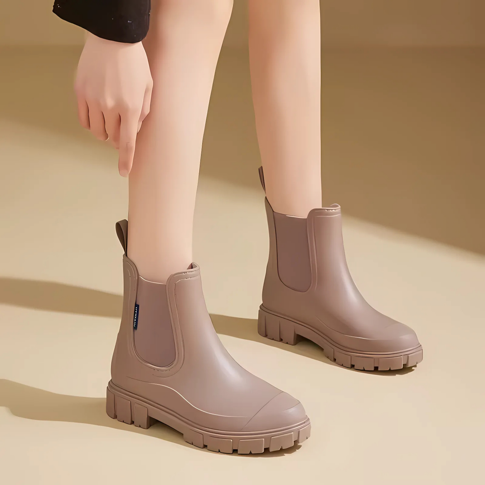 LUMA WATERPROOF RAIN BOOT - TAUPE