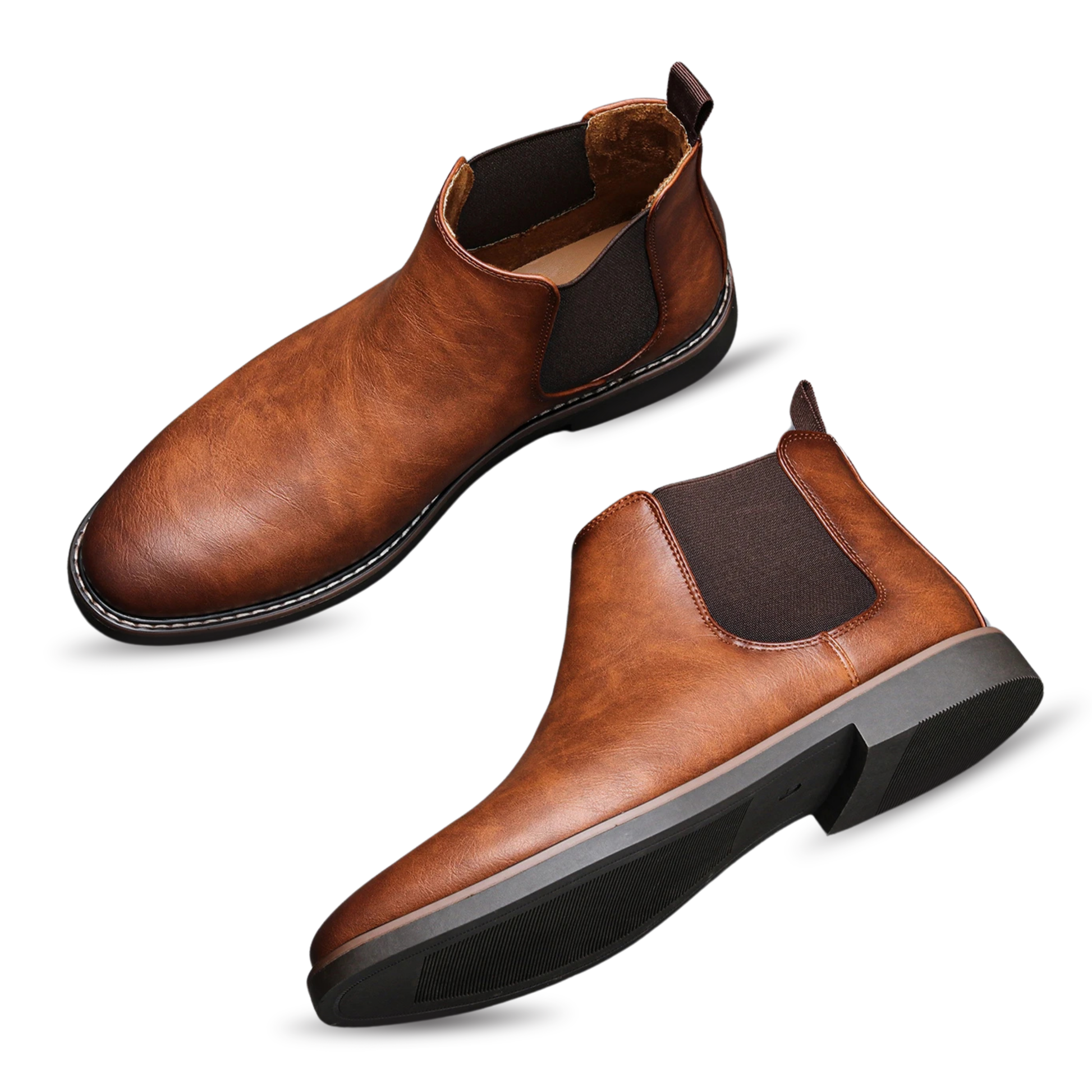 VALEMONT CHELSEA BOOTS - CHESTNUT