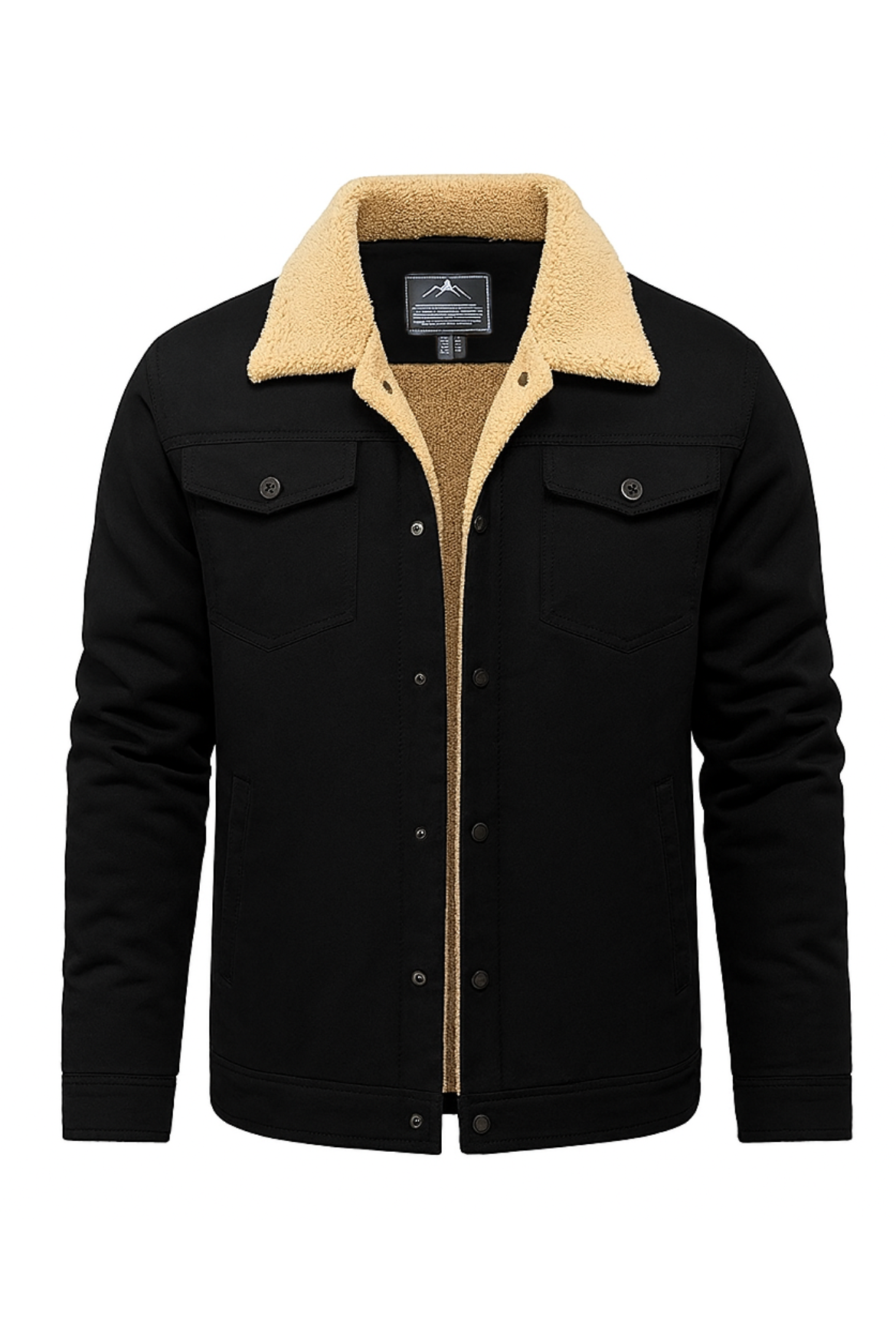 ALPINE TRUCKER JACKET  - BLACK