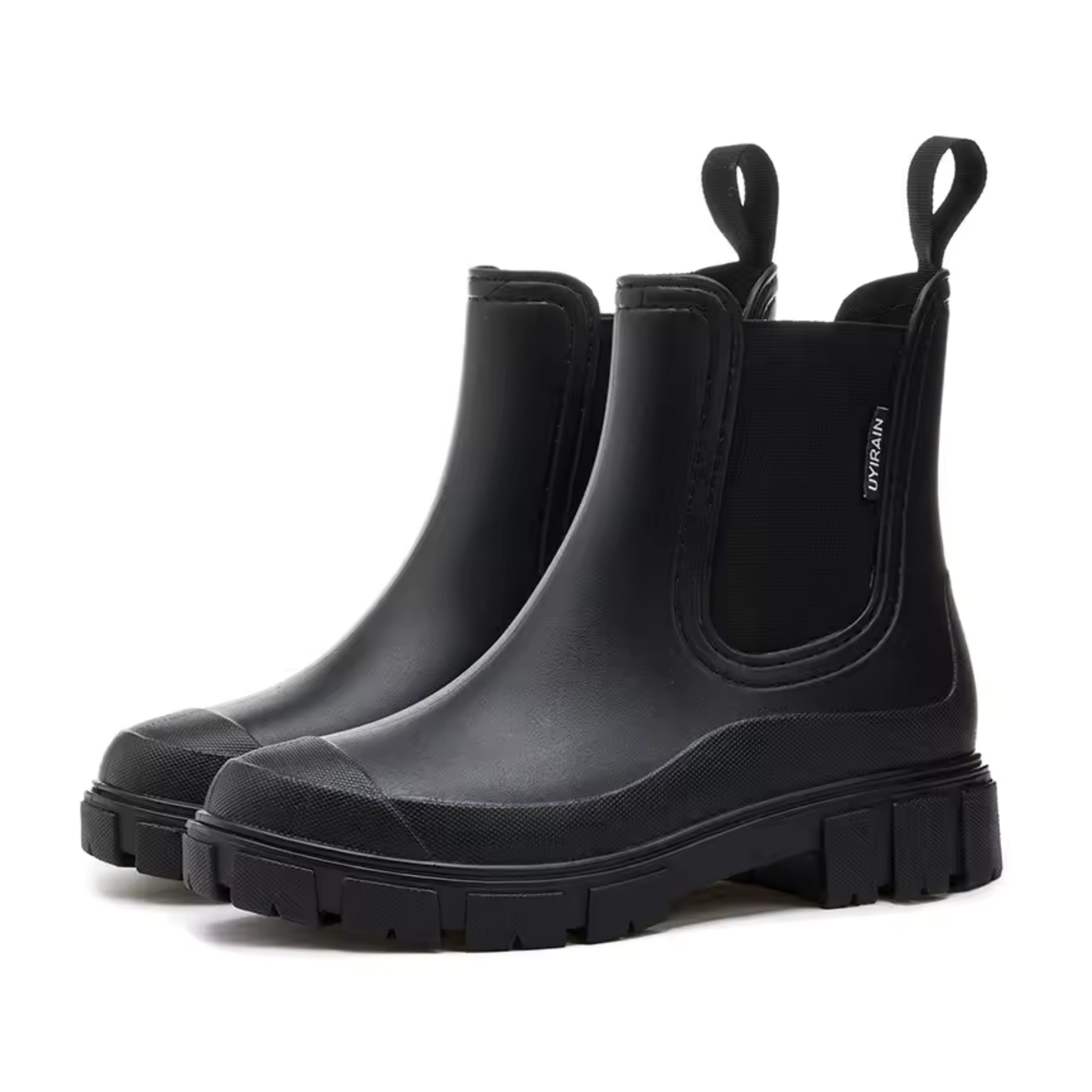LUMA WATERPROOF RAIN BOOT - JET BLACK