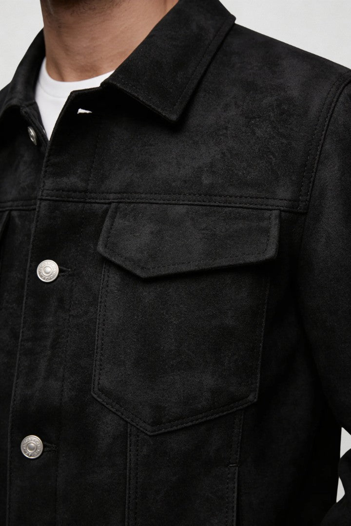 Alessio Trucker Jacket - Black