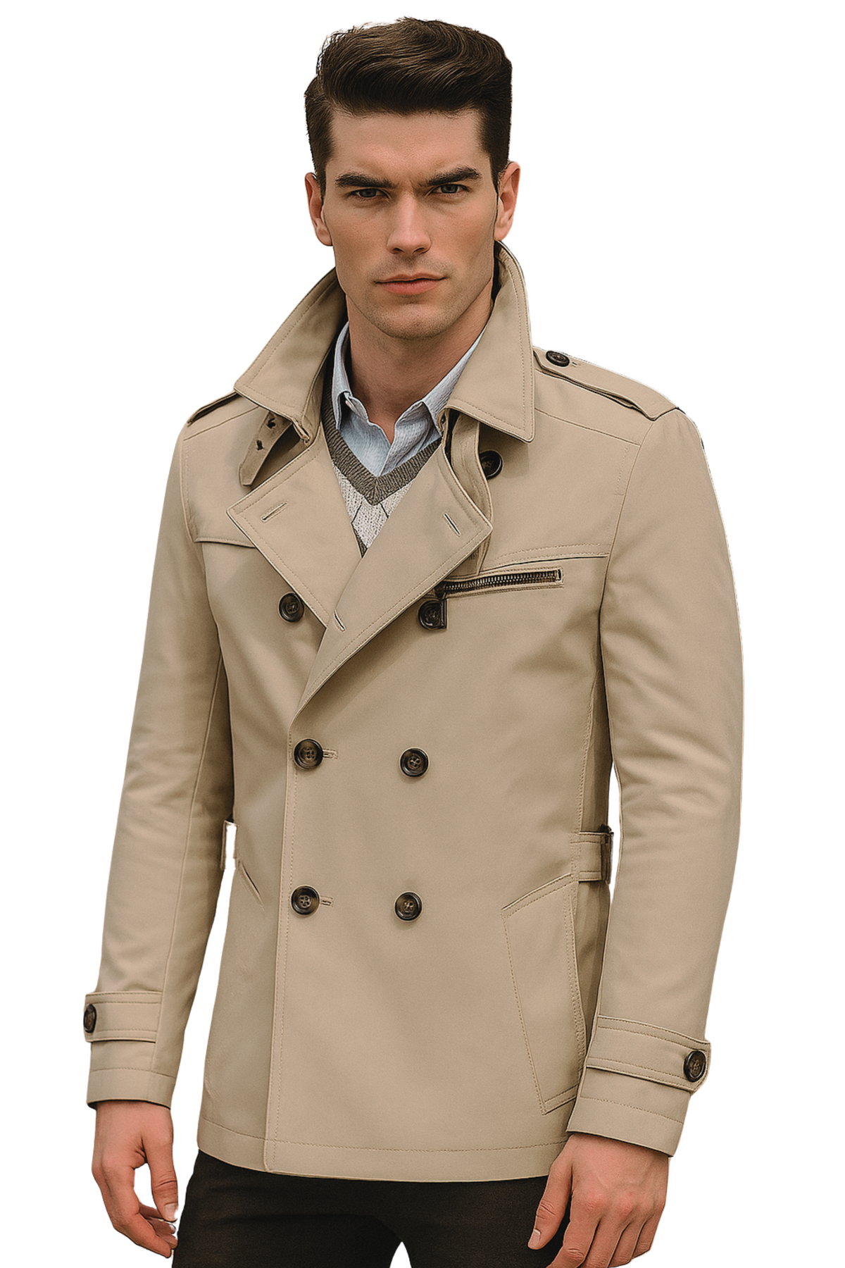 HARRISON TRENCH COAT - BEIGE