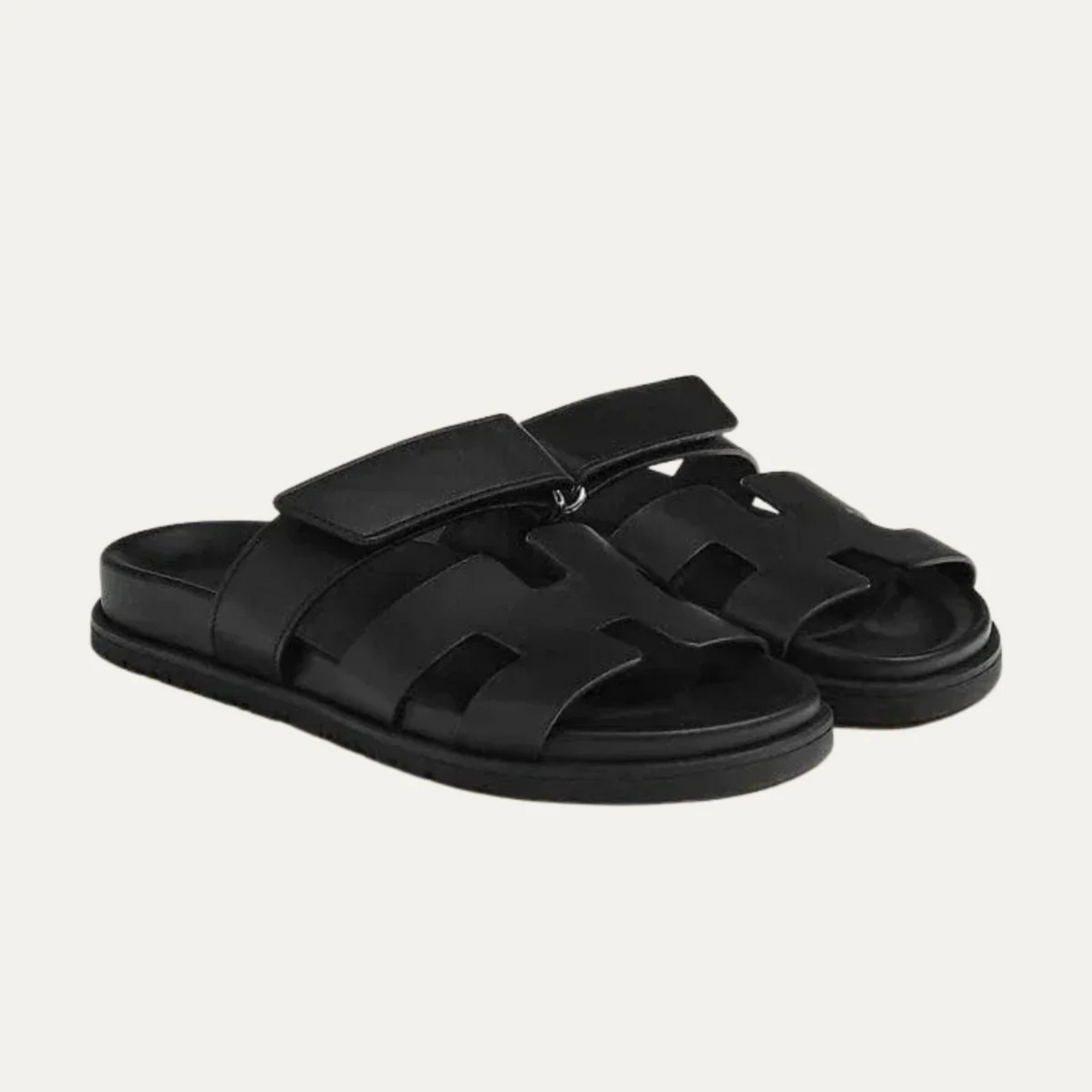 Carl H-Cut Sandals - Black