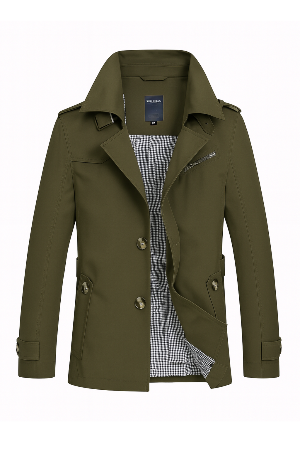Harrison Trench Coat - Army