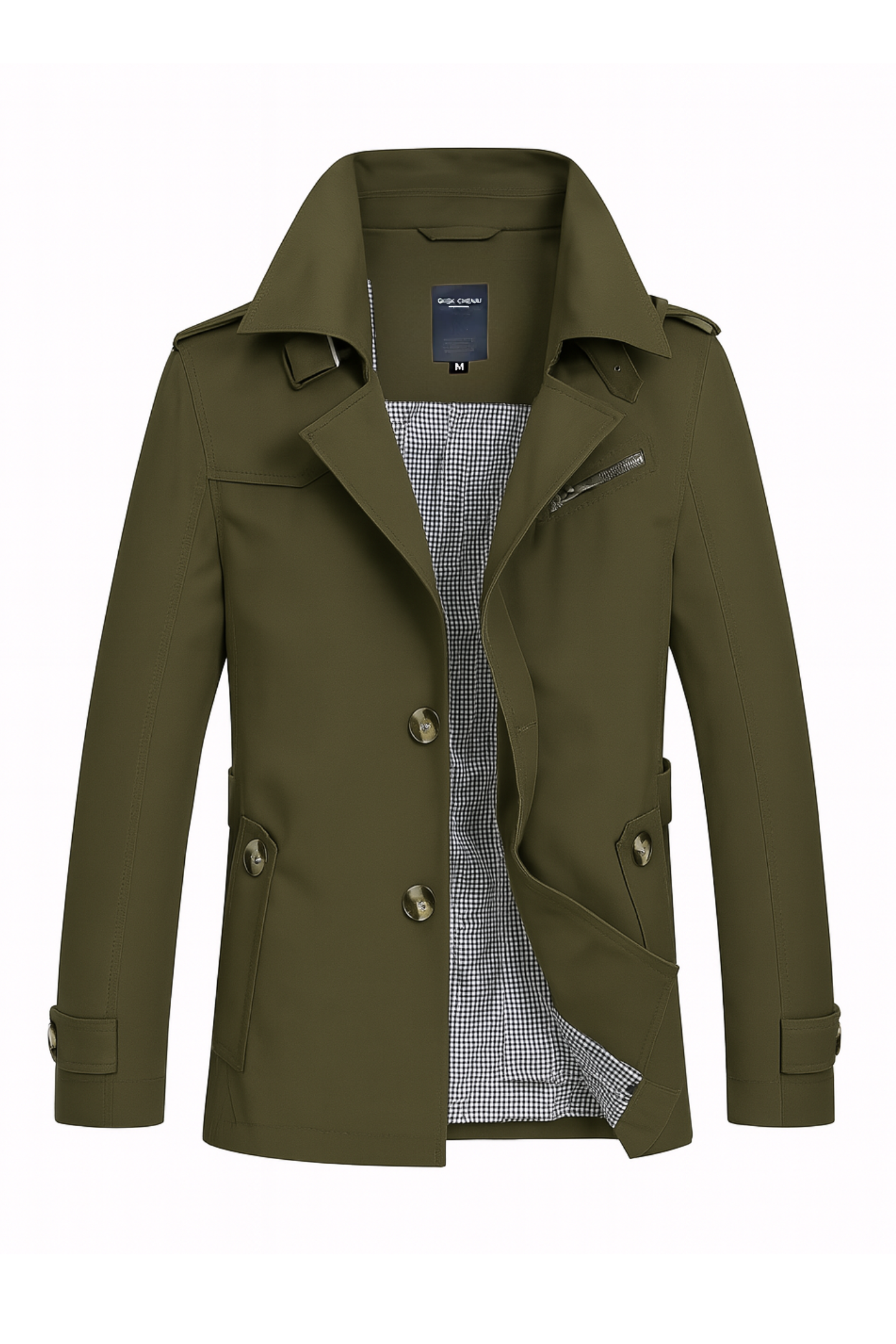Harrison Trench Coat - Army