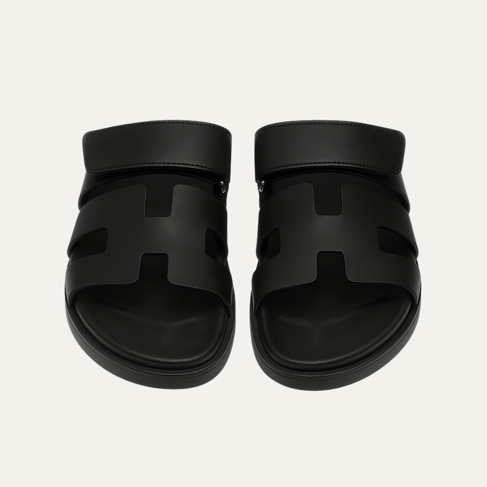 Carl H-Cut Sandals - Black