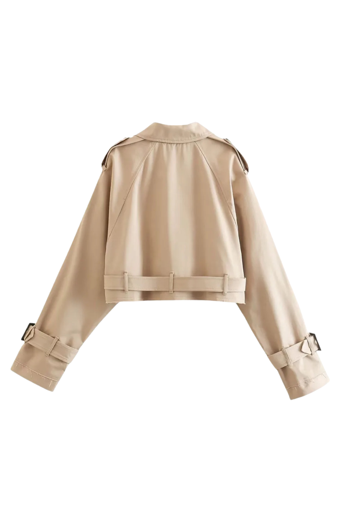 SIENNA CROPPED TRENCH - BEIGE