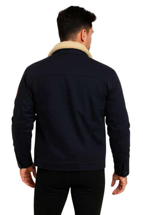 ALPINE TRUCKER JACKET - NAVY