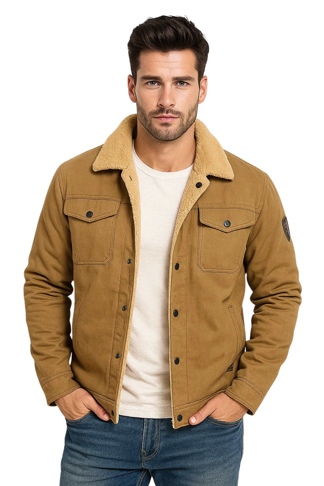 ALPINE TRUCKER JACKET  - KHAKI