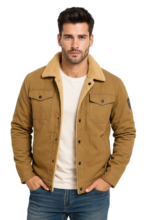ALPINE TRUCKER JACKET  - KHAKI