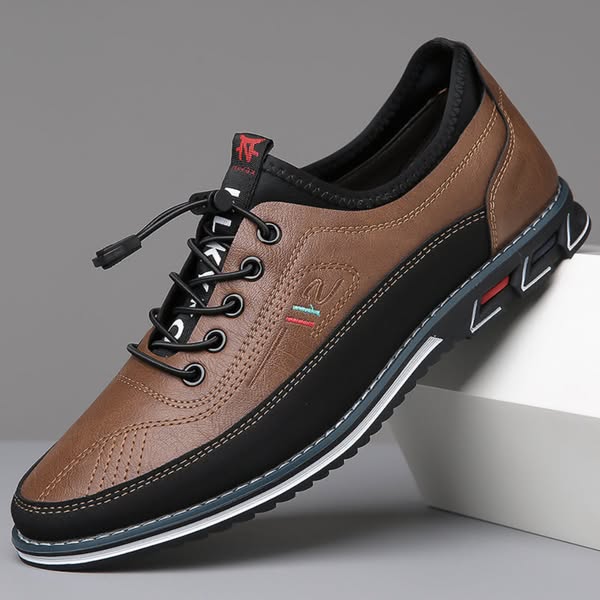 Oxford Handcrafted Leather Shoes - Dark Brown