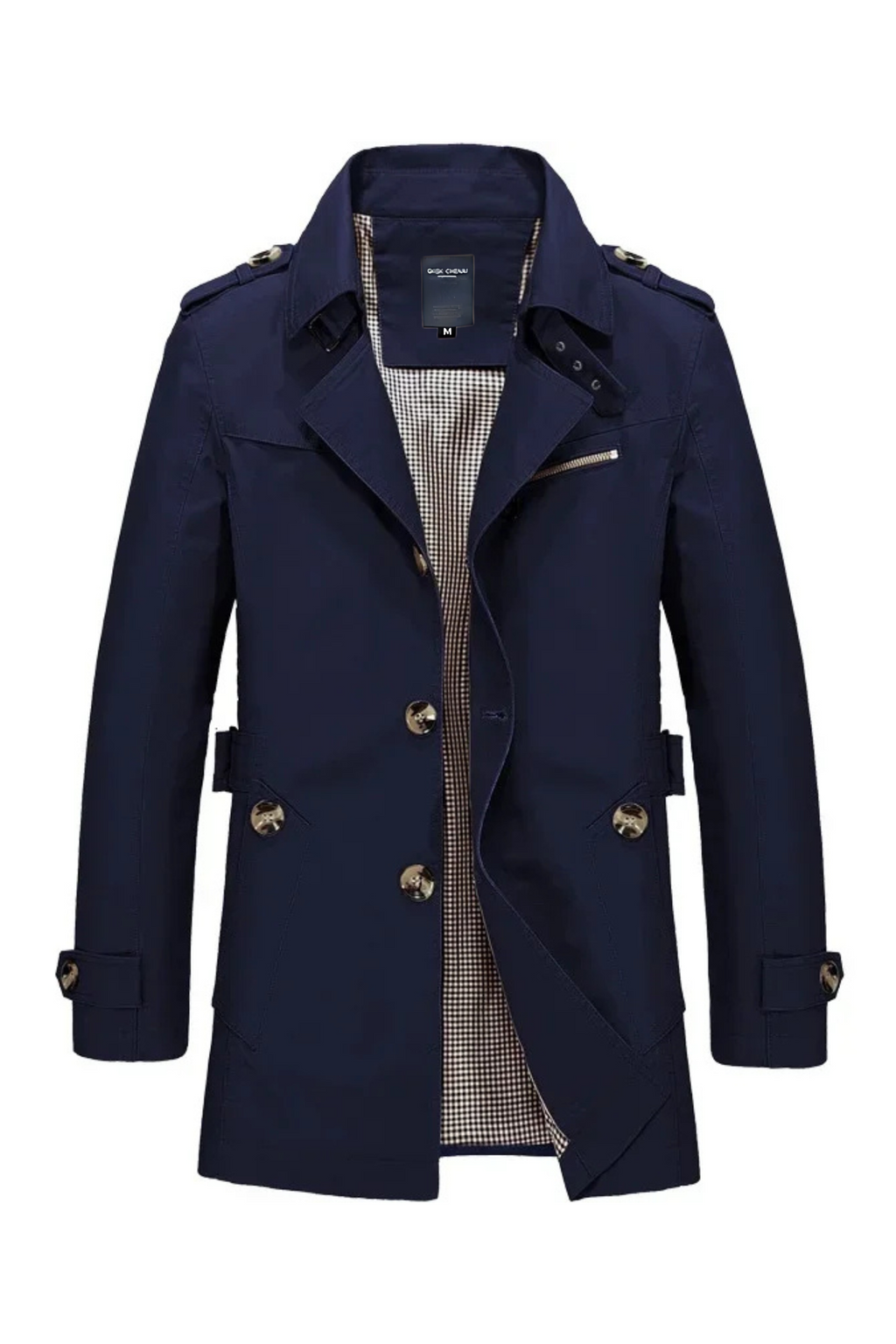 Harrison Trench Coat - Navy