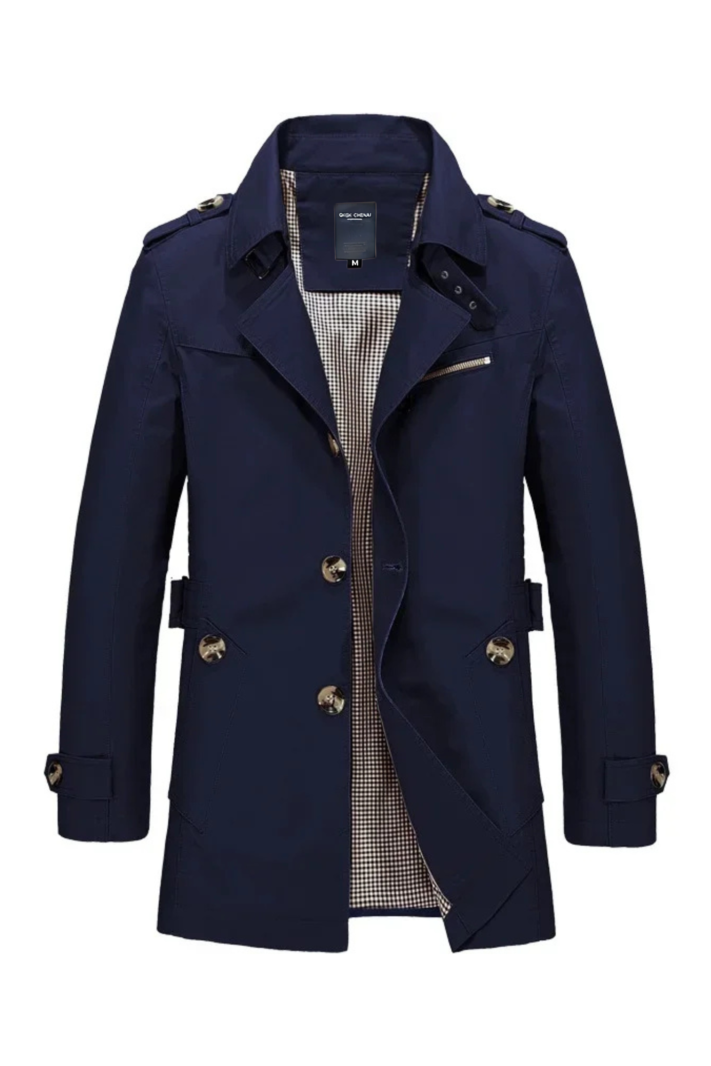 Harrison Trench Coat - Navy