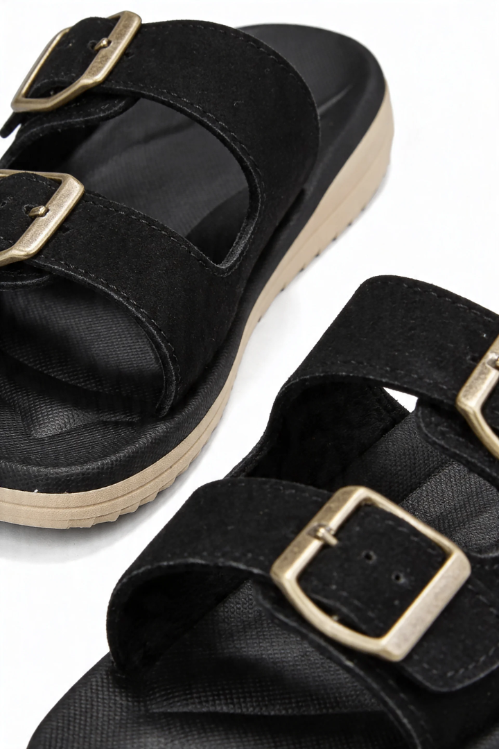 James Orthopedic Comfort Sandals - Black