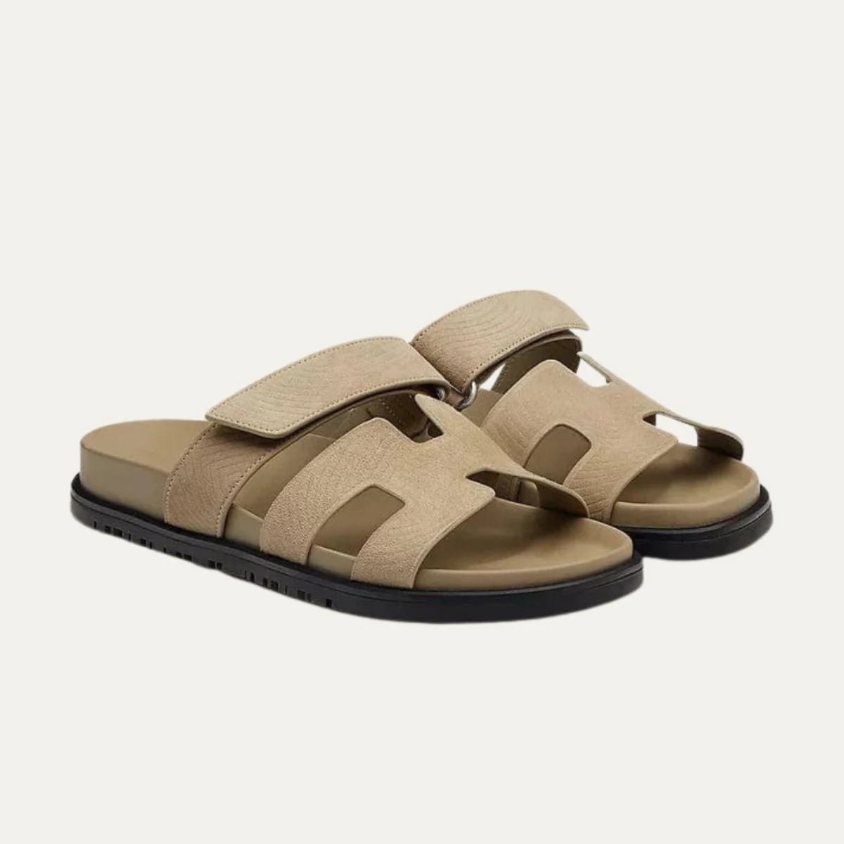 Carl H-Cut Sandals - Beige