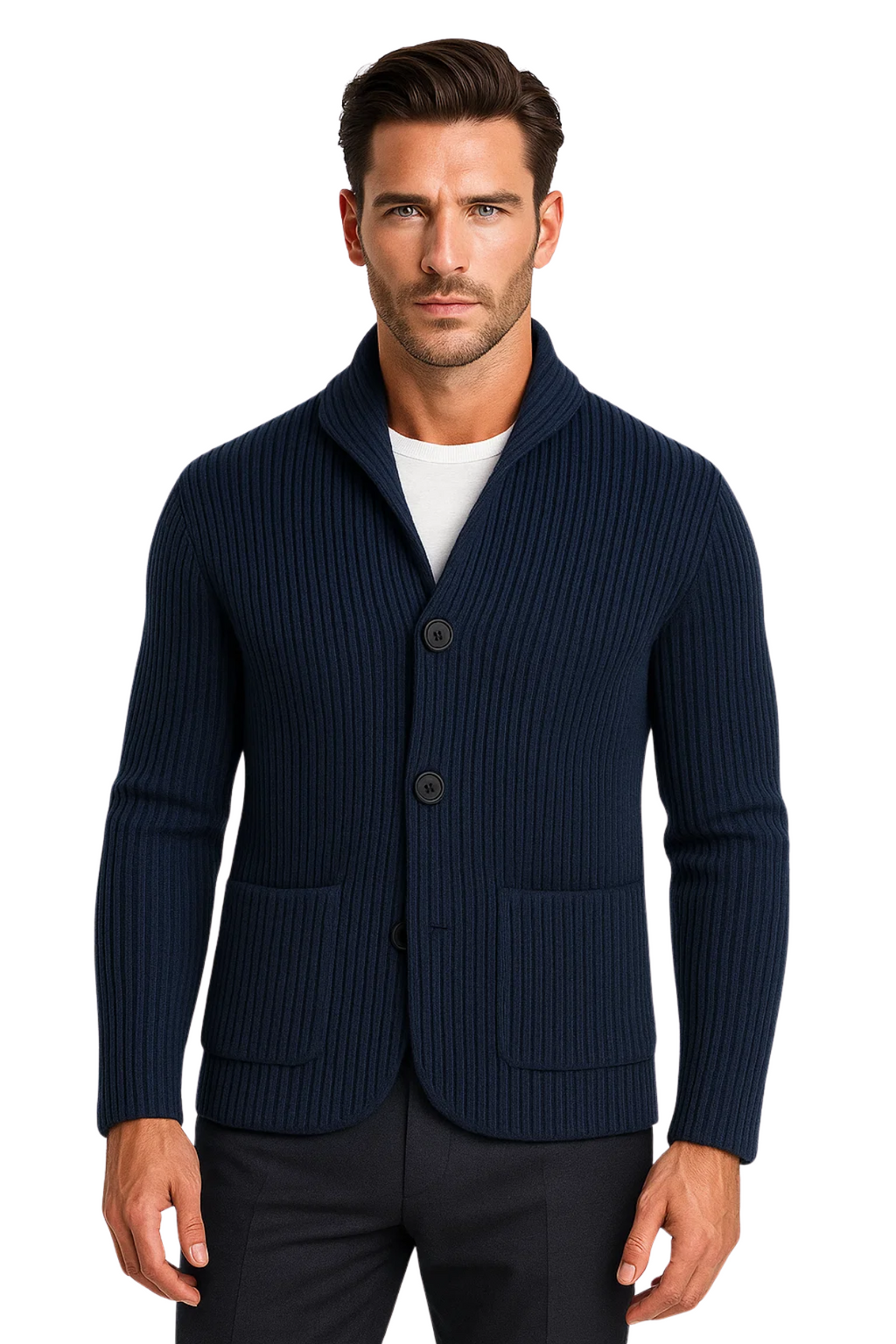 Whitmore Knit Cardigan - Blue