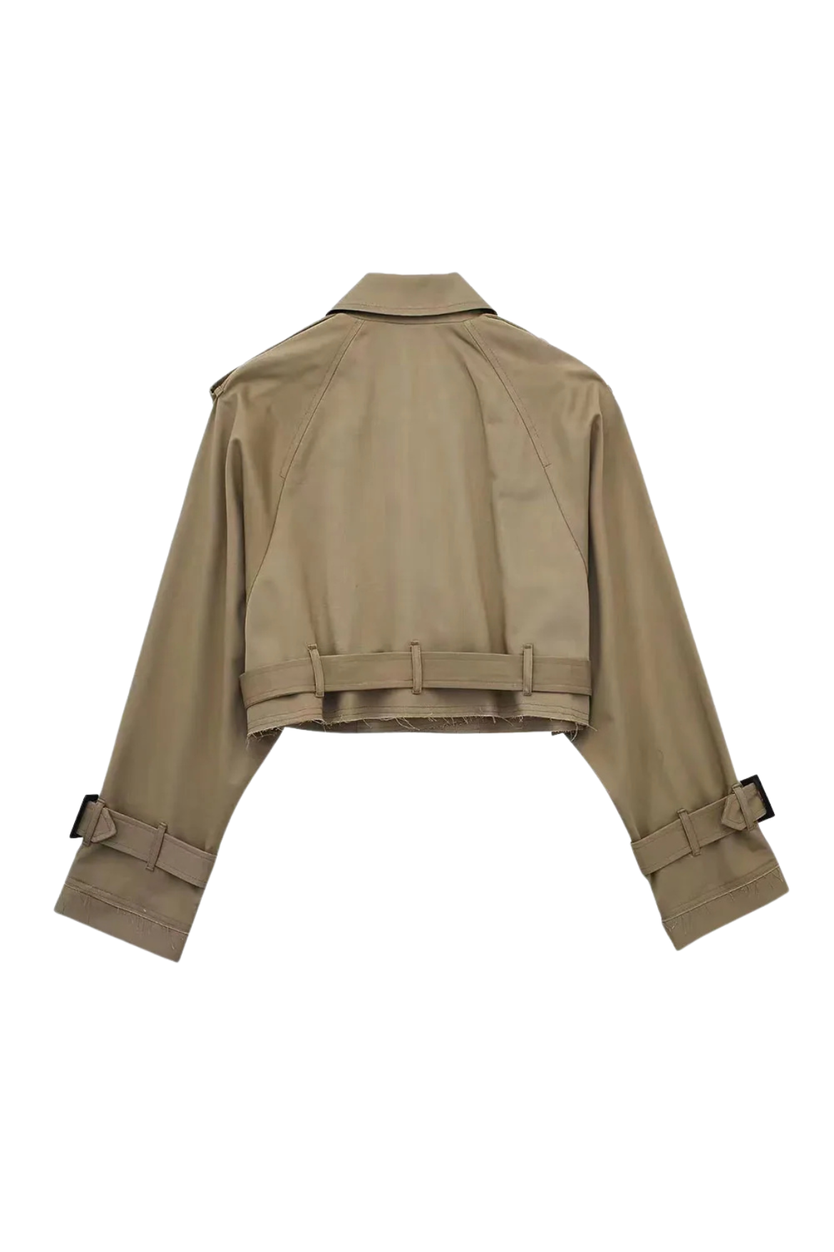 SIENNA CROPPED TRENCH - BROWN