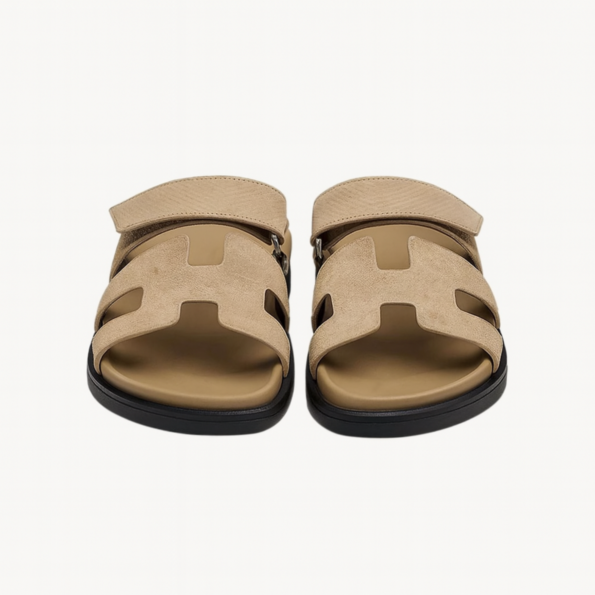 Carl H-Cut Sandals - Beige