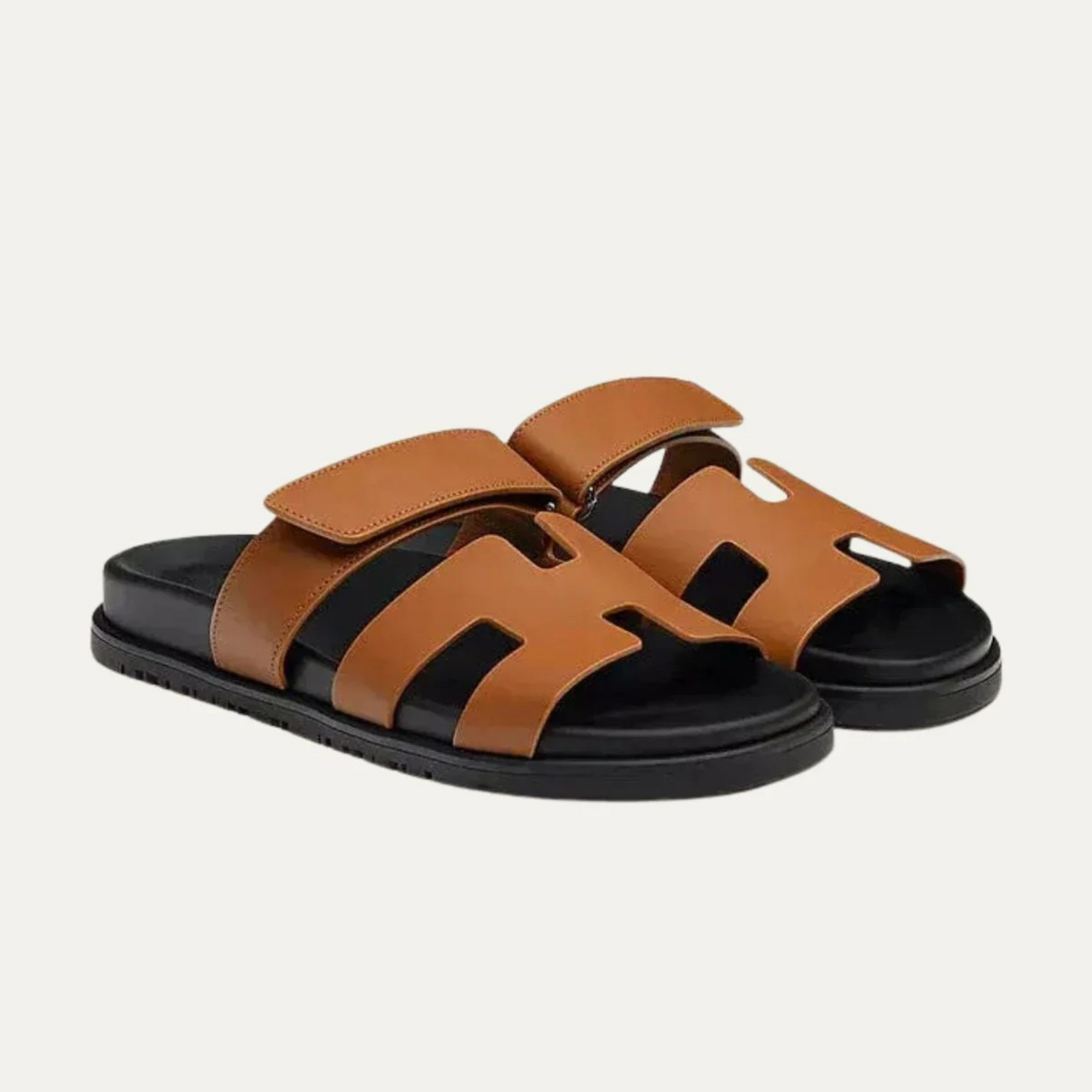Carl H-Cut Sandals - Brown