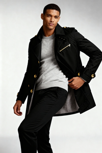 Harrison Trench Coat - Black