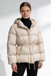 Elivia Puffer Jacket - Ivory