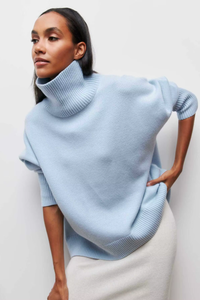 Cloudy Oversized Turtleneck Sweater