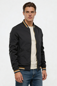 Kingsley Lightweight Zip Jacket - Black