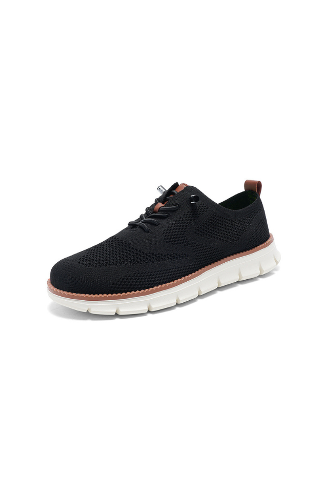 Elio Breathable Knit Sneakers - Black