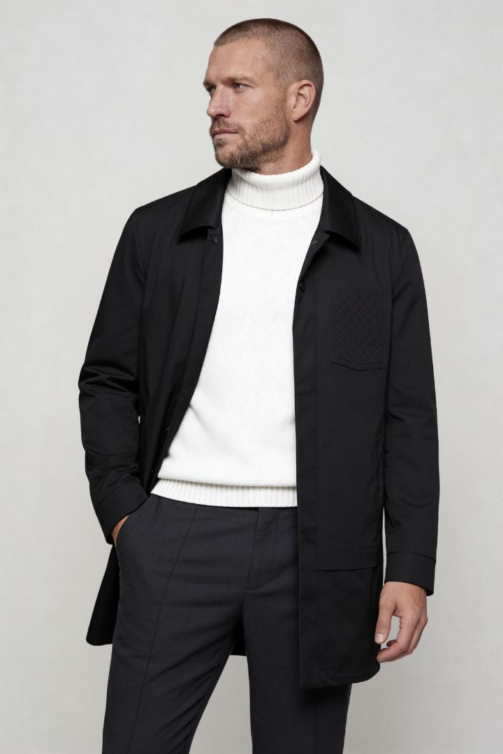 Marco Cotton Blend Jacket - Black