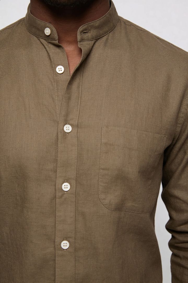 Reid Premium Linen Shirt - Green