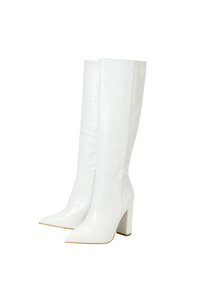 Lucerne Knee Boot - White