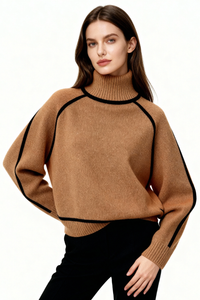 Valerie Edge Turtleneck - Brown