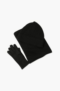 Merino Wool Winter Set - Black