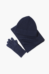 Merino Wool Winter Set - Navy