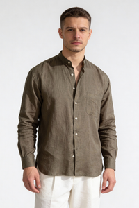 Reid Premium Linen Shirt - Green
